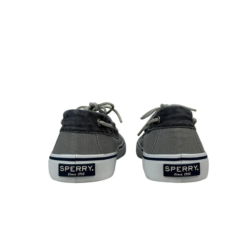 Sperry Top Sider Bahama II Sneaker Boat Shoe Mens 10.5 M Grey Navy STS22018